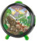 Atrium T-Rex Time A932-4 Réveil analogique à quartz pour enfant garçon Motif dinosaure Noir Vert Sans tic-tac Avec lumière et snooze