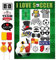 ZOOMPIL Party Photo Booth Requisiten, 26pcs Football Party Photo Booth Requisiten Kit, Fußball Papier Foto Rahmen Weltmeister Fußballpartyzubehör für Sport Themenparty Geburtstagsdekorationen
