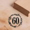 Motivstempel Jubiläum Zahlen Vintage Kranz Rosen Stempel Holzstempel Geburtstag Hochzeitstag - 48 x 48 mm (60)