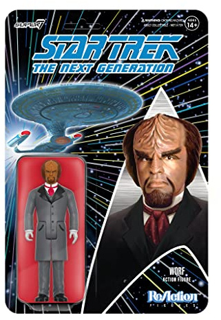 SUPER7 Star Trek: The Next Generation Victorian Worf - 3.75 Star Trek Action Figure with Accessory Classic TV Show Collectibles and Retro Toys