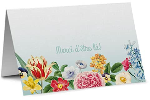 Partycards , Marque Place Mariage, Bapteme, Anniversaire, Noel | Porte Nom Table 50 Cartes Porte Prénom, A7, Decoration Mariage, Cartes de Table, Décoration Baptême