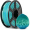 FLASHFORGE 3D-Drucker-Filament, blauer und gelber Farbverlauf, PLA-Filament, 1,75 mm, 1 kg, Spule, Maßgenauigkeit +/- 0,02 mm, umweltfreundlich, kein Rauch und kein Geruch (gelb und blau, PLA)