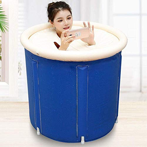 Baignoire Portable PVC Baignoire Gonflable Chaude Sauna Adulte Baignoire À Vapeur Gonflable Pliable Baril De Bain Baignoire De Grande Taille pour Adulte Portable