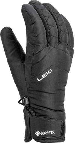 LEKI Damen Sveia GTX Handschuhe, Black, EU 8