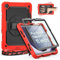 Timecity Case For Samsung Galaxy A9 Plus/ A9+ Plus 11 Inch tablet 2023, Shockproof Case with Screen Protector, 360 Rotating Stand/Hand Strap/Pencil Holder, Hard case, Red