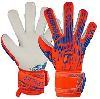 Reusch Attrakt Freegel Silver Junior Torwarthandschuhe Kinder Jugendliche Fußballhandschuhe für Jungen und Mädchen geeignet für alle Wetterbedingungen und Spielfeldoberflächen