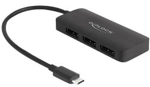 DeLOCK DisplayPort Splitter USB-C > 3x DisplayPort Splitter MST 4K 60Hz