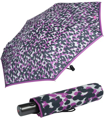 Knirps Taschenschirm Slim Duomatic Auf-Zu-Automatik UV Protection Puma - margharita