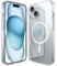 elago Cover Magnetica Trasparente Ibrida Custodia Compatibile con iPhone 15 Case (6.1), Compatibile con MagSafe, PC + TPU, Protezione di Cadute Grado Militare USA, Ingiallimento Ridotto