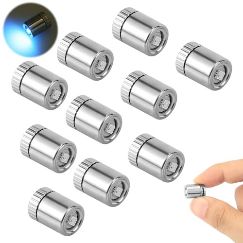 BTFO Mini LED Lights, 10 Pieces Mini Electric Lights for Dollhouse, Small Lights for Crafts, Battery Included, Tiny Lights for DIY Miniature Lights, Small Decoration Dollhouse Accessories (7 Colors)