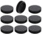 QUARKZMAN 9 Pcs Bouchon en Plastique Rond, Bouchons d'Extrémité de Tube Noirs, 58mm(2.28 Pouce) pour Pieds de Meubles, Protection de Glissement pour Chaise, Canapé, Table, Étagère