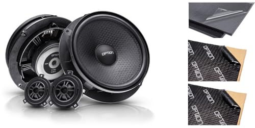 Option Heck-Lautsprecher Set kompatibel mit Seat Leon 5F - 100% Plug & Play Nachrüst-Set für die hinteren Lautsprecher, 165mm 2-Wege Komponenten-Lautsprecher, inklusive Dämmung