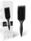 Lockenbürste, Curl Hair Brush, Haarbürste zum Kämmen und Formen von Männer- und Frauenlocken, um das Ziehen zu reduzieren, Nylonborsten, Lockenverstärker, Unisex (Schwarz, 24 cm)