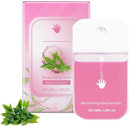 Hydrating Hand Sanitizer Spray for Adults, Power Hydrating Hand Sanitizer Spray for Adults and Kids,Hand Sanitiser Spray Mini, Portable Travel Size, Multi Flavor (Pink)