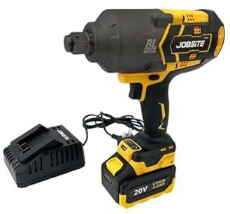 Neilsen 20V Li-Ion Brushless Cordless Impact Wrench – 1200Nm Torque Power Tool with Variable Speed
