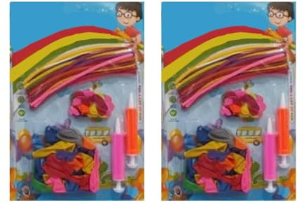 DIOXSTAR Balloon Modelling Kit With Pump, Promotes Creativity, Problem-Solving, And Fine Motor Skill Development, Provide Hours Of Entertainment, (2PCS)