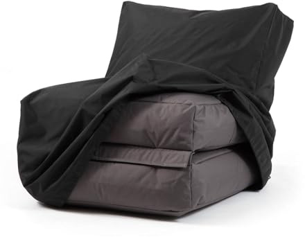 mokebo Schutzhülle für Outdoor Pouf eckig 'Der Summerdream' Made in Germany, Cover wetterfest & wasserabweisend, Sonnenschutz und Regenschutz für den Summerdream, Sitzhocker oder Fußhocker Hülle