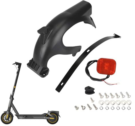 MotuTech Schutzblech hinten + LED Rücklicht für Ninebot Max G2 Schutzblech Mudgaurd Fender Taillight Haken für Elektroroller, Ersatzzubehör