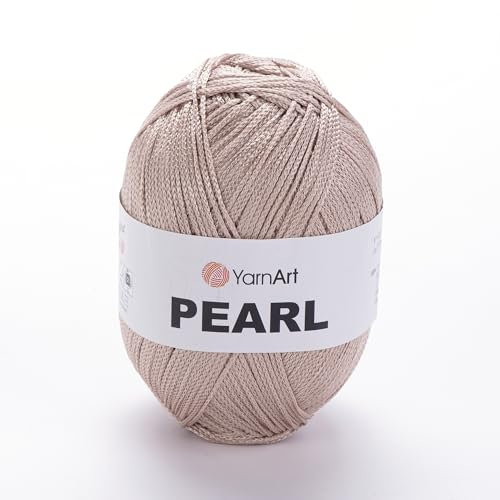YarnArt Pearl – 100 % Viskose, seidiger Glanz, leichtes und weiches Häkelgarn zum Stricken, für Spitzenkleider, Blusen, Schals, Sommerstrickjacken, 90 g, 270 m, Feingewicht (134)
