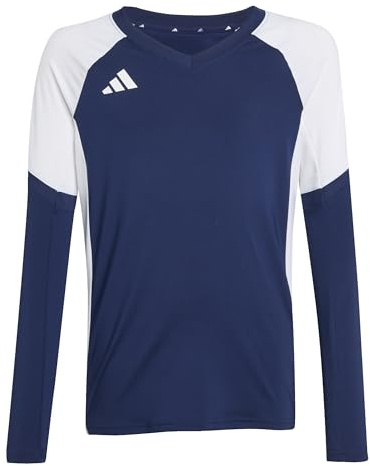 adidas Mädchen Volleyball Quickset Long Sleeve Jersey Youth Shirt, Team Navy Blue 2, 11-12 Years