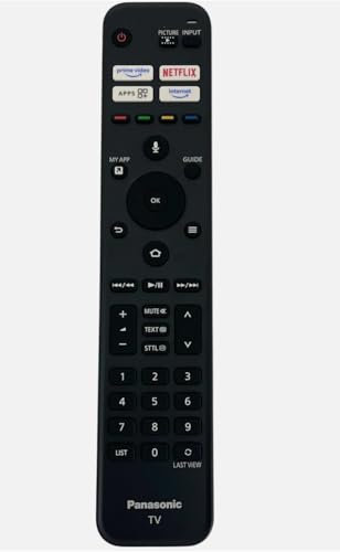 Panasonic Smart TV Remote Control, Voice Control, Netflix & Prime Video Buttons, Compatible with TV-65Z80AEY
