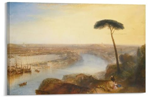 Joseph Mallord William Turner, Weltmeisterwerke vom Mount Aventine, Poster, Kunstdruck, Wandfoto, zum Aufhängen, Bild, Familienschlafzimmer, Dekoration, 20 x 30 cm