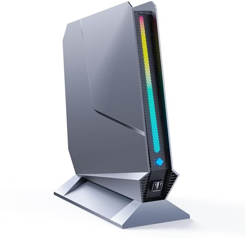 TOPGRO T1-Pro Mini Gaming PC Core i9-13900HK/RTX4060 8G GDDR6, Gaming Computer 64GB RAM DDR5, 2TB PCIe4.0 SSD, Adjustable RGB Light, WiFi6E/BT5.3/2.5G LAN 4K@60Hz Win11 Pro High-Performance Desktop PC