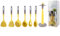 Silicone Kitchen Utensil Set, 6 Cooking Utensils+Utensil Set Holder MuxyFloral Kitchen Utensils Set (Yellow)