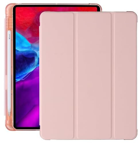 Case for iPad Pro 10.5 2017 / iPad Air 3 2019 with Built-in Pencil Holder Auto Sleep/Wake Function PU Leather Smart Cover 10.5 Inch (Pink)