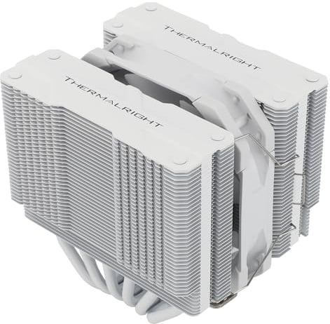 TR-Thermalright Peerless Assassin 120 MINI White CPU-Kühler,Double Tower mit 6x6mm Heatpipes,120mm PWM Lüfter Low Noise 25.6dBA,Weiß Top Cover, für AM5/AM4,Intel lga1851/1700/115x/1200/2011,135mm Hoch