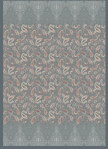 Bassetti MONNALISA Plaid aus 100% Baumwolle in der Farbe Grau G1, Maße: 240x250 cm - 9333455