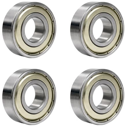 Rowglow 4 Stück 6202zz 6202z Kugellager 15x35x11mm, Lager 6202-zz 6202 Zz Rillenkugellager Chromstahl Und Doppelte Metalldichtung FüR Maschinen Und Werkzeuge​​ (6202zz 4pcs)