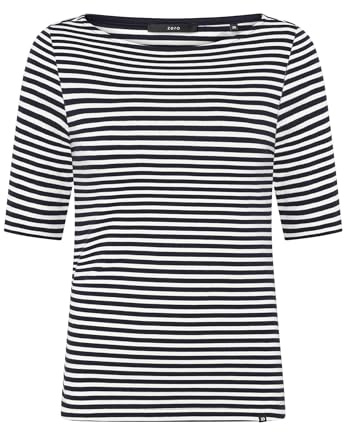 zero Damen Basic Shirt mit U-Boot-Ausschnitt