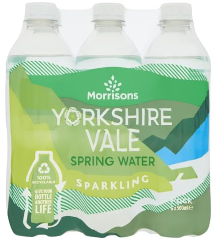 Morrisons Yorkshire Vale Sparkling Water, 6 x 500ml