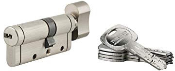 THIRARD - Cylindre de serrure Trafic 12, 30Bx40mm, nickel, anti-arrachement, anti-perçage, anti-casse, 5 clés