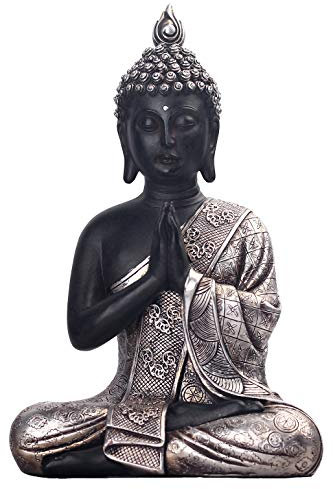 JORAE Sitzende Buddha-Statue, Buddhismus, thailändisch, meditierend, Haus und Garten, dekorative Skulptur, Betende Sammlerstücke, Figuren, 24,1 cm, Polyresin