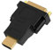 OcioDual Adaptateur HDTV Male vers DVI-I 24+5 Femelle Noir DVI-D 24+1 Pin Dual Link DL Numérique Convertisseur Digital pour PC