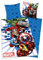 Marvel The Avengers Bettwäsche, 2 Stück, 80x80 + 135x200cm 100% Baumwolle mit Reißverschluss