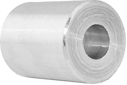 D´s Items | Abstandhalter für M8 | 24x8,5x25 - Aluminium - [5 Stück] - | Schildhalter | Distanzbuchsen | Distanzrohre | Distanzstücke | Abstandsbuchsen | Distanzhülsen