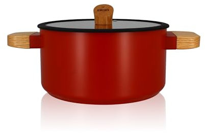 OGO LIVING - Faitout ECTOR 24cm en aluminium et revêtement céramique paprika - 7930286