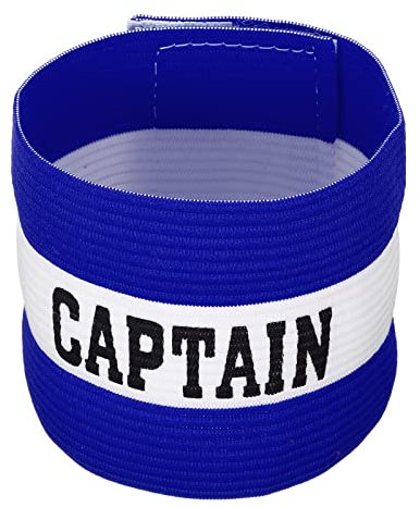 PATIKIL Kapitänsarmband elastisch Armband für Fußballteamschulung Blau