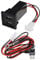 Be In Your Mind 2 Stück OEM Style Dual USB Ladegerät Piggy Back Sicherung Kabelbaum Ersatz Kompatibel mit VW T5 2003–2009 OEM Dual USB Telefon Ladegerät Ports 2 X 2,1 Ampere 12 V – 17 V