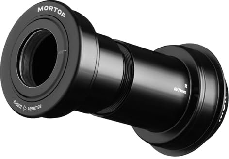 MORTOP Tretlager, BBRIGHT für 24 mm Shimano Hollowtech II Kurbelgarnitur, Schrägkontakt-Kettenlager