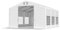 DAS Company Partyzelt Weiß 5x6x2,5m Wasserdicht 560g/m² PVC Plane Winterbau - Zeltgarage - Lagerzelt Winterfest - Dachzelt Hartschale - Pavillon - Zeltgarage - Winterzelt