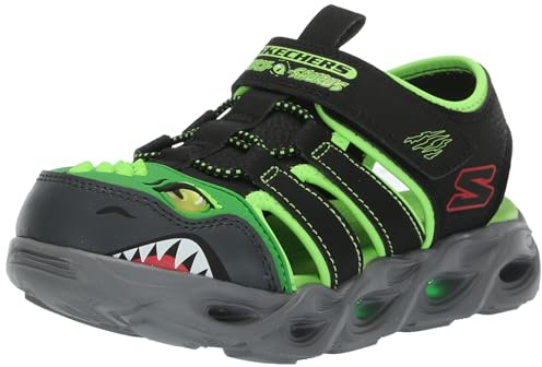 Skechers Thermo-Splash - Hydro-Flare 400613L-BKLM, Boy sandals,sports shoes, Black, 30 EU