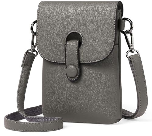 SENDEFN Handytasche zum Umhängen Damen, Crossbody Handy Schultertasche mit Kartenfächer, Leder Geldbörse Damen Handy Umhängetasche mit Verstellbar Abnehmbar Schultergurt für Handy unter 6,7 Zoll