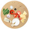 KADAX Plato giratorio de madera natural, plato giratorio antibacteriano, plato para servir aperitivos (45 cm de diámetro), K8769