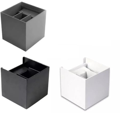Teramo led Applique Cubo LED 12W IP65 Impermeabile Doppia Emissione Bianco 6400K