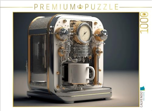 CALVENDO Puzzle Moderne Kaffeemaschine | 1000 Teile Lege-Größe 64 x 48 cm Foto-Puzzle für glückliche Stunden