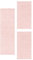 Carpetsale24 Bettumrandung Schlafzimmer 3 teilig Moderne Kurzflor Teppich Rosa Bettvorleger Schlafzimmer Bettset: 2 St. 60x100 cm | 1 St. 80x150 cm - Schlingen Teppich Läufer Set